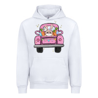 White easter bunny and truck Urban Hoodie - MaliasSmallBusiness