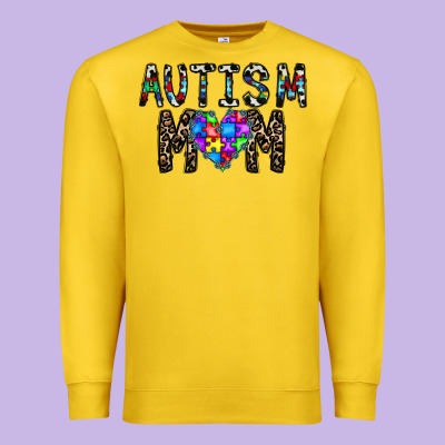 Autism Mom Premium Sweatshirt Designed By Cowhidedigitalart