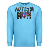 Ocean Blue autism mom Premium Sweatshirt - CowhideDigitalArt