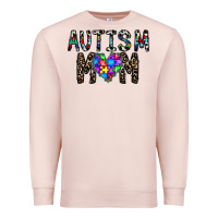 Pale Pink autism mom Premium Sweatshirt - CowhideDigitalArt