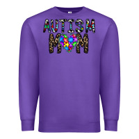 Purple autism mom Premium Sweatshirt - CowhideDigitalArt