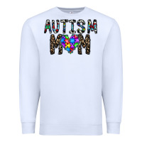 White autism mom Premium Sweatshirt - CowhideDigitalArt
