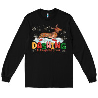 Black dachshund through the snow Long Sleeve Tee - MaliasSmallBusiness