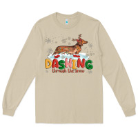 Mushroom dachshund through the snow Long Sleeve Tee - MaliasSmallBusiness