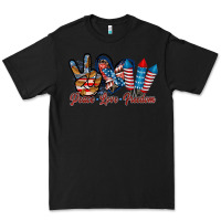 Black peace love freedom Premium Tee - RacoonDesign