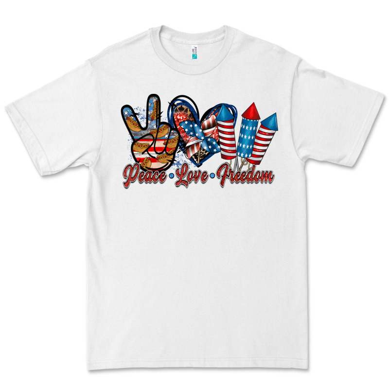 Peace Love Freedom Premium Tee by RacoonDesign | Teevron