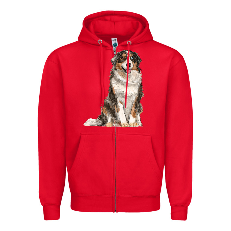 Australian Shepherd Zipper Hoodie by RanaPortraitStore | Teevron