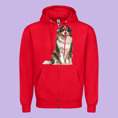 Zipper Hoodie Australian shepherd