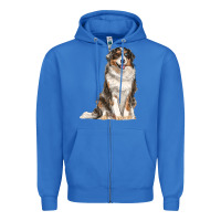 True Royal Australian shepherd Zipper Hoodie - RanaPortraitStore