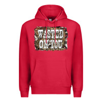 Cardinal Western Wasted On You Background Premium Hoodie - LillyAllenDesigns