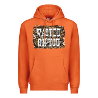 Carrot Western Wasted On You Background Premium Hoodie - LillyAllenDesigns