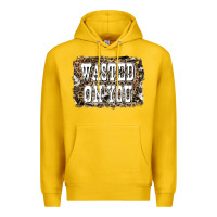 Lemon Western Wasted On You Background Premium Hoodie - LillyAllenDesigns
