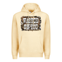 Pina Colada Western Wasted On You Background Premium Hoodie - LillyAllenDesigns