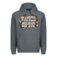 Rock Western Wasted On You Background Premium Hoodie - LillyAllenDesigns