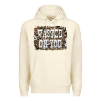 Sandshell Western Wasted On You Background Premium Hoodie - LillyAllenDesigns