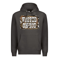 Smoke Western Wasted On You Background Premium Hoodie - LillyAllenDesigns