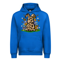 Cobalt western floral bunny Urban Hoodie - MaliasSmallBusiness
