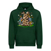 Forest Green western floral bunny Urban Hoodie - MaliasSmallBusiness