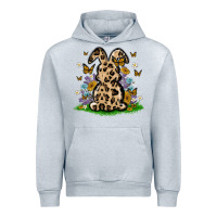 Heather Grey western floral bunny Urban Hoodie - MaliasSmallBusiness