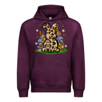 Mauve Wine western floral bunny Urban Hoodie - MaliasSmallBusiness