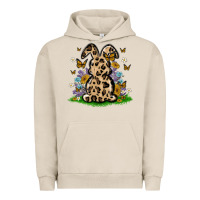 Pigment French Oak western floral bunny Urban Hoodie - MaliasSmallBusiness