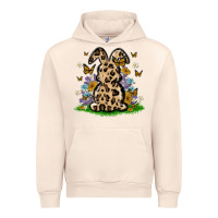Sandshell western floral bunny Urban Hoodie - MaliasSmallBusiness