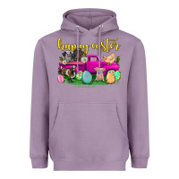 Lavender happy easter truck with farm animal Heavyweight Hoodie - Neo Western