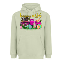 Matcha happy easter truck with farm animal Heavyweight Hoodie - Neo Western
