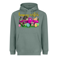 Sage happy easter truck with farm animal Heavyweight Hoodie - Neo Western