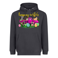 Smoke happy easter truck with farm animal Heavyweight Hoodie - Neo Western