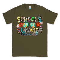 Army Green school's out for summer teacher life Classic Tee - Zillion Design Studio