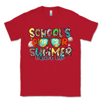 Red school's out for summer teacher life Classic Tee - Zillion Design Studio
