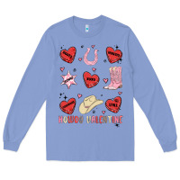 Colony Blue howdy valentine copy Long Sleeve Tee - MaliasSmallBusiness