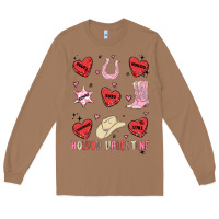 Toasted Coconut howdy valentine copy Long Sleeve Tee - MaliasSmallBusiness