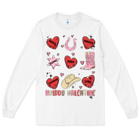 White howdy valentine copy Long Sleeve Tee - MaliasSmallBusiness