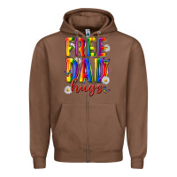 Chestnut free dad hugs Zipper Hoodie - texasbilliewilder