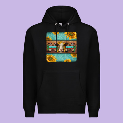 Hereford Cattle Mom Coaster Premium Hoodie Designed By Jasminsmagicworld