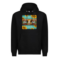 Black hereford cattle mom coaster Premium Hoodie - Jasminsmagicworld