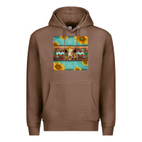 Chestnut hereford cattle mom coaster Premium Hoodie - Jasminsmagicworld