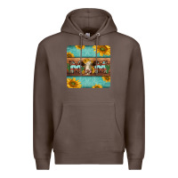Coffee hereford cattle mom coaster Premium Hoodie - Jasminsmagicworld