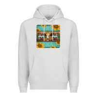 Dove Grey hereford cattle mom coaster Premium Hoodie - Jasminsmagicworld