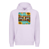 Lilac hereford cattle mom coaster Premium Hoodie - Jasminsmagicworld