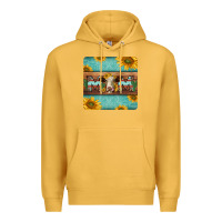 Mustard hereford cattle mom coaster Premium Hoodie - Jasminsmagicworld