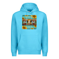 Ocean Blue hereford cattle mom coaster Premium Hoodie - Jasminsmagicworld
