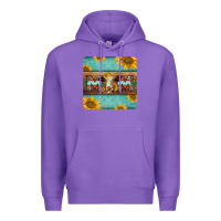 Purple hereford cattle mom coaster Premium Hoodie - Jasminsmagicworld