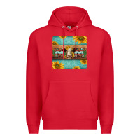 Red hereford cattle mom coaster Premium Hoodie - Jasminsmagicworld