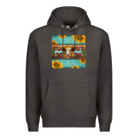 Smoke hereford cattle mom coaster Premium Hoodie - Jasminsmagicworld