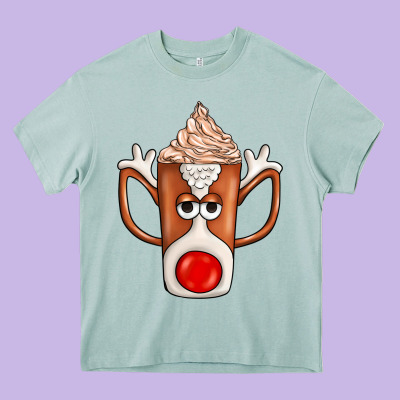 Coffee  Animal Heavy Core Tee Designed By Cowhidedigitalart