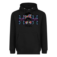 Black mom autism Heavyweight Hoodie - SublimationCraftShop