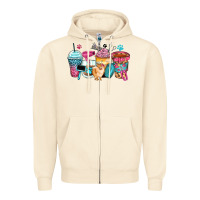 Sandshell pet groomer coffee cups Zipper Hoodie - Zillion Design Studio